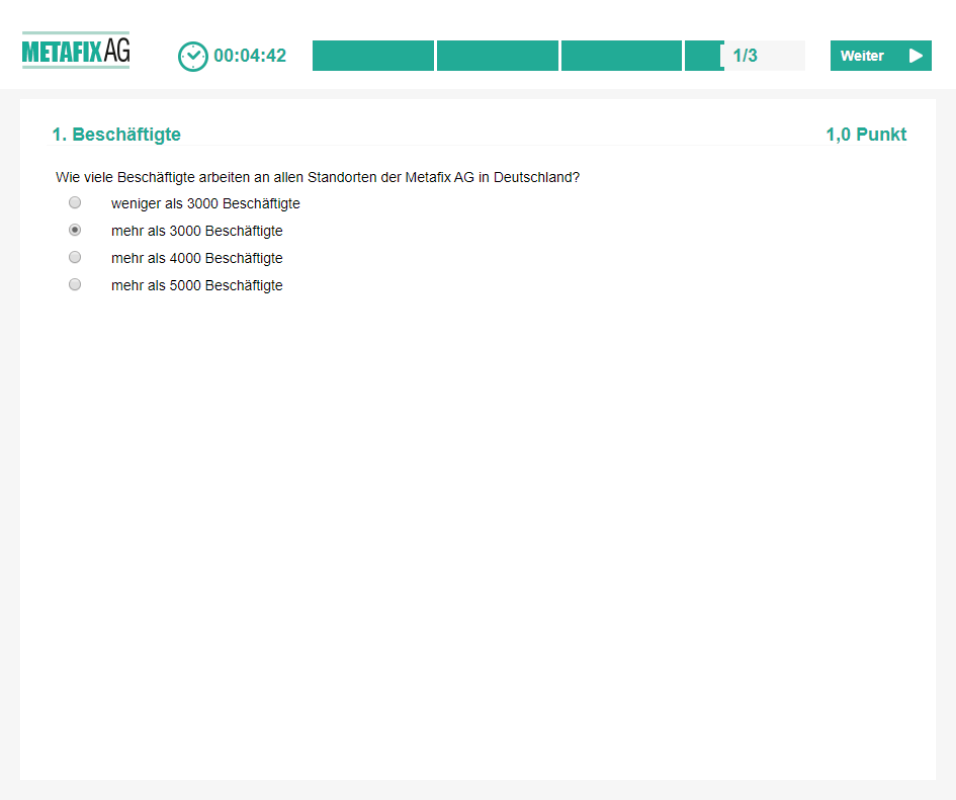 Muster-Aufgabe Unternehmen 1 Metafix AG