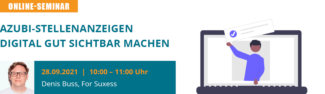 u-form Online-Seminar: Azubi-Stellenanzeigen digital gut sichtbar machen