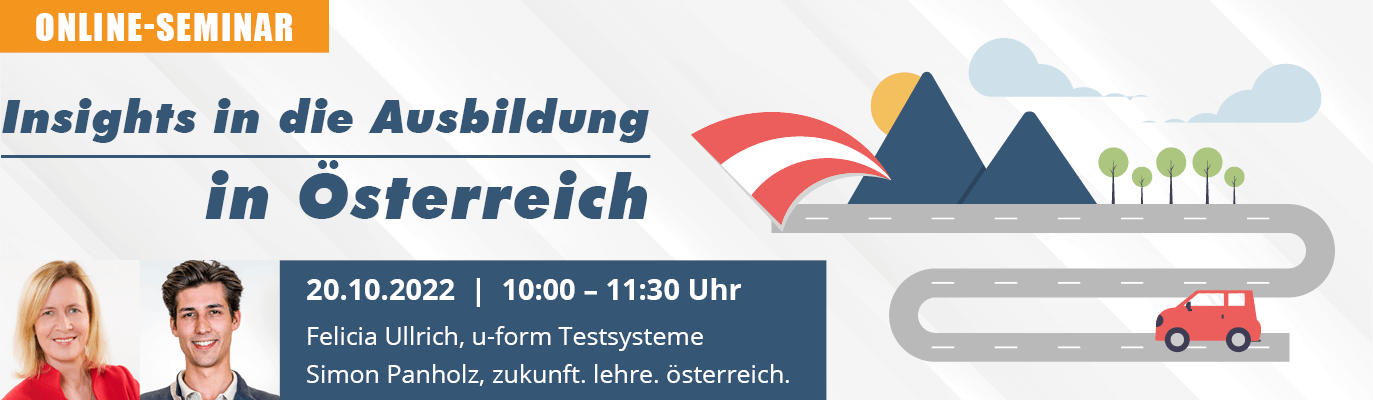 u-form Online-Seminar: “Insights in die Ausbildung in Österreich”