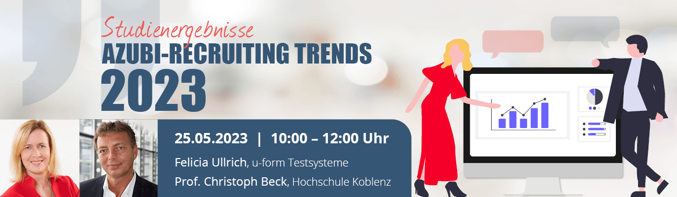 u-form Webinar: Studie Azubi-Recruiting Trends 2023 - Ergebnispräsentation (25.05.2023)