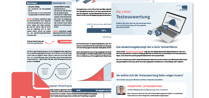 Auswertungsleitfaden für die u-form Testverfahren
