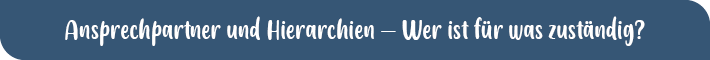 Preoboarding-Videos - Ansprechpartner und Hierarchien - Wer ist für was zuständig?